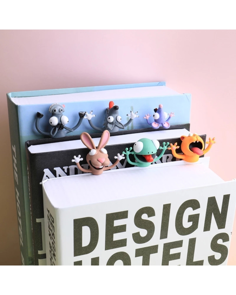 Creative 3D Funny Animal Bookmark Box-Packing Cute Cartoon Book Mark For Kids Learning Gift Bookmarks front-2