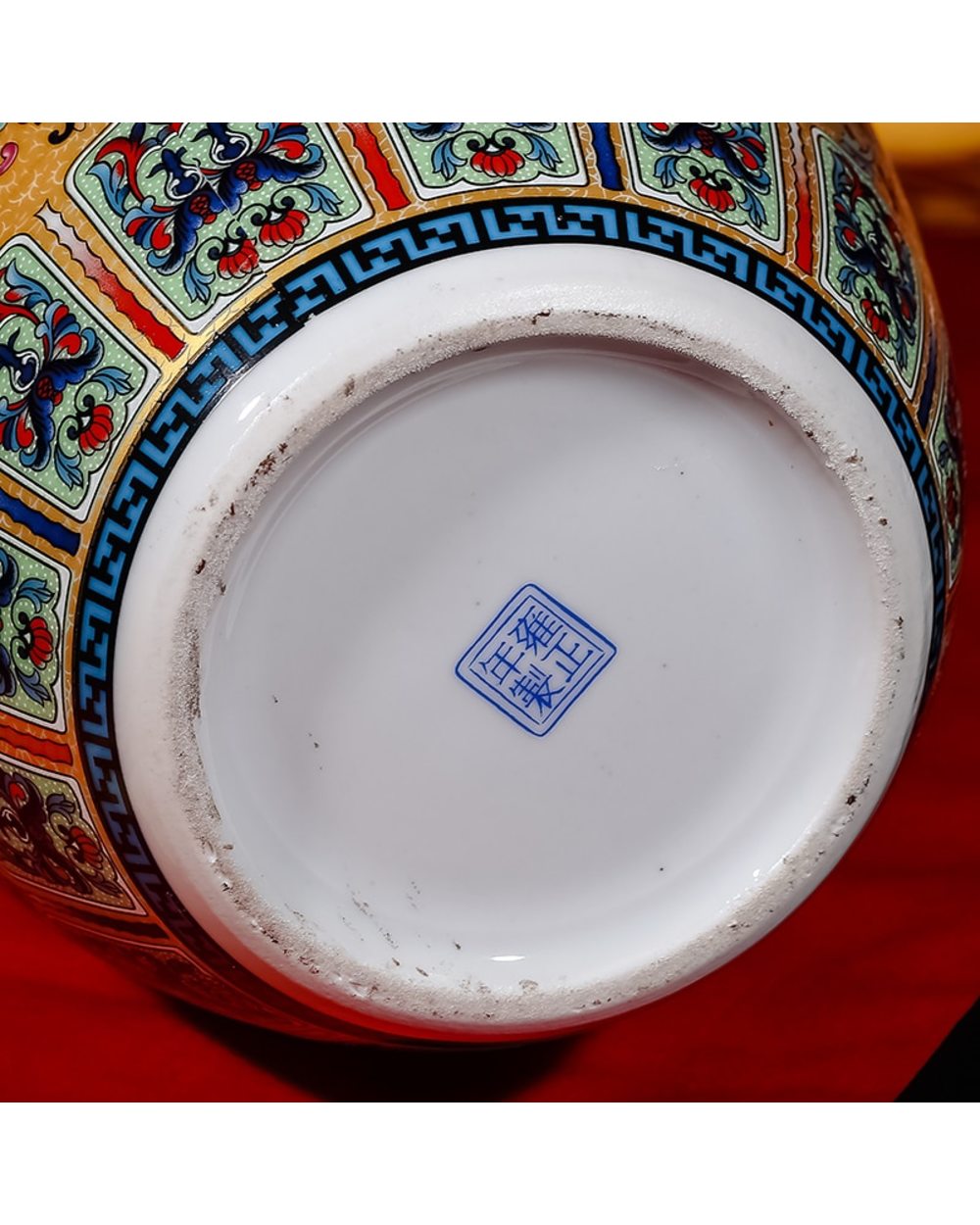 Luxury Antique Porcelain Enamel Floor Vase front-5