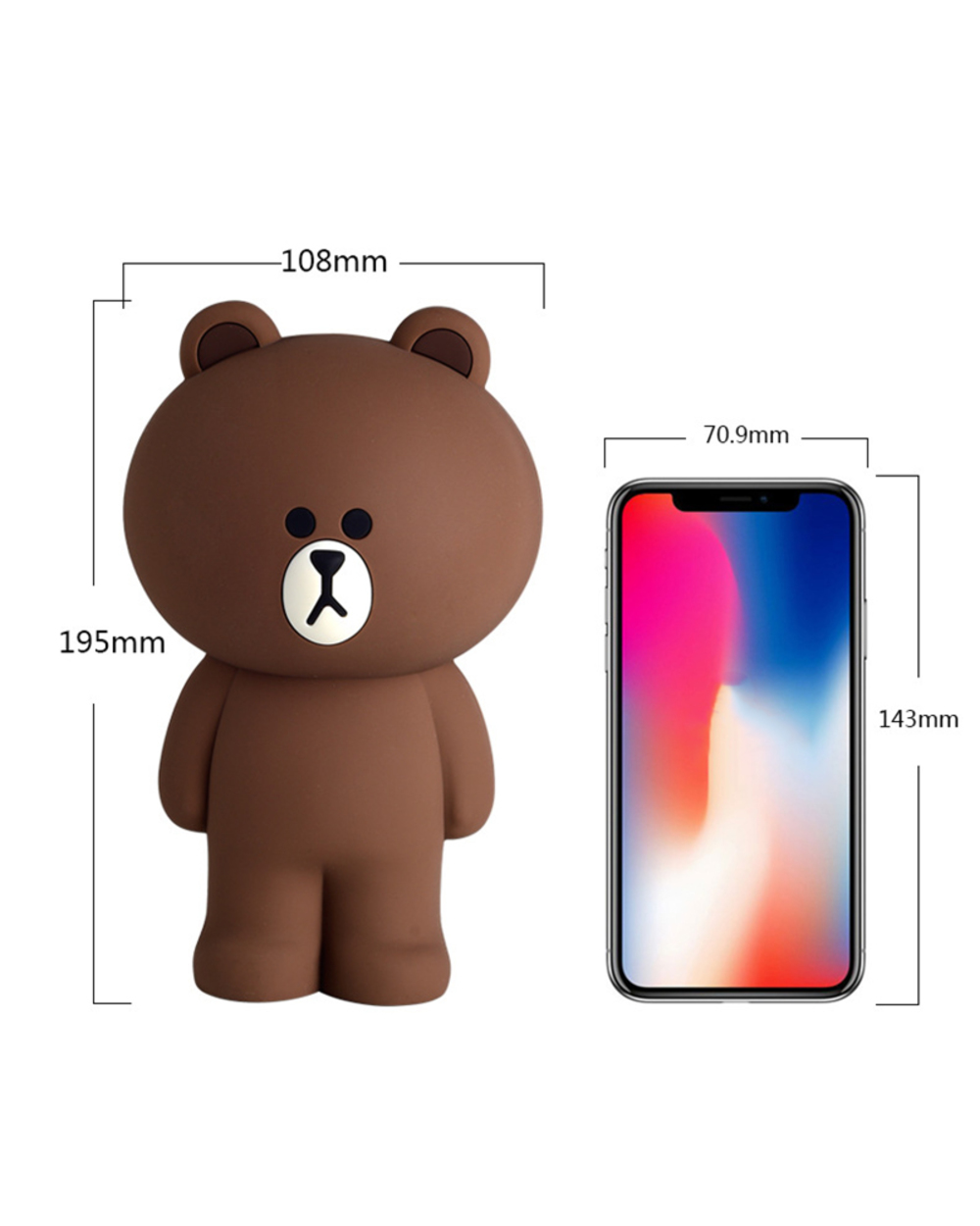 Silicone Bear Kawaii Pencil Case Animal Cute Pencil Cases School Pen Case Bag Student Big Storage Box Stationery Office front-1