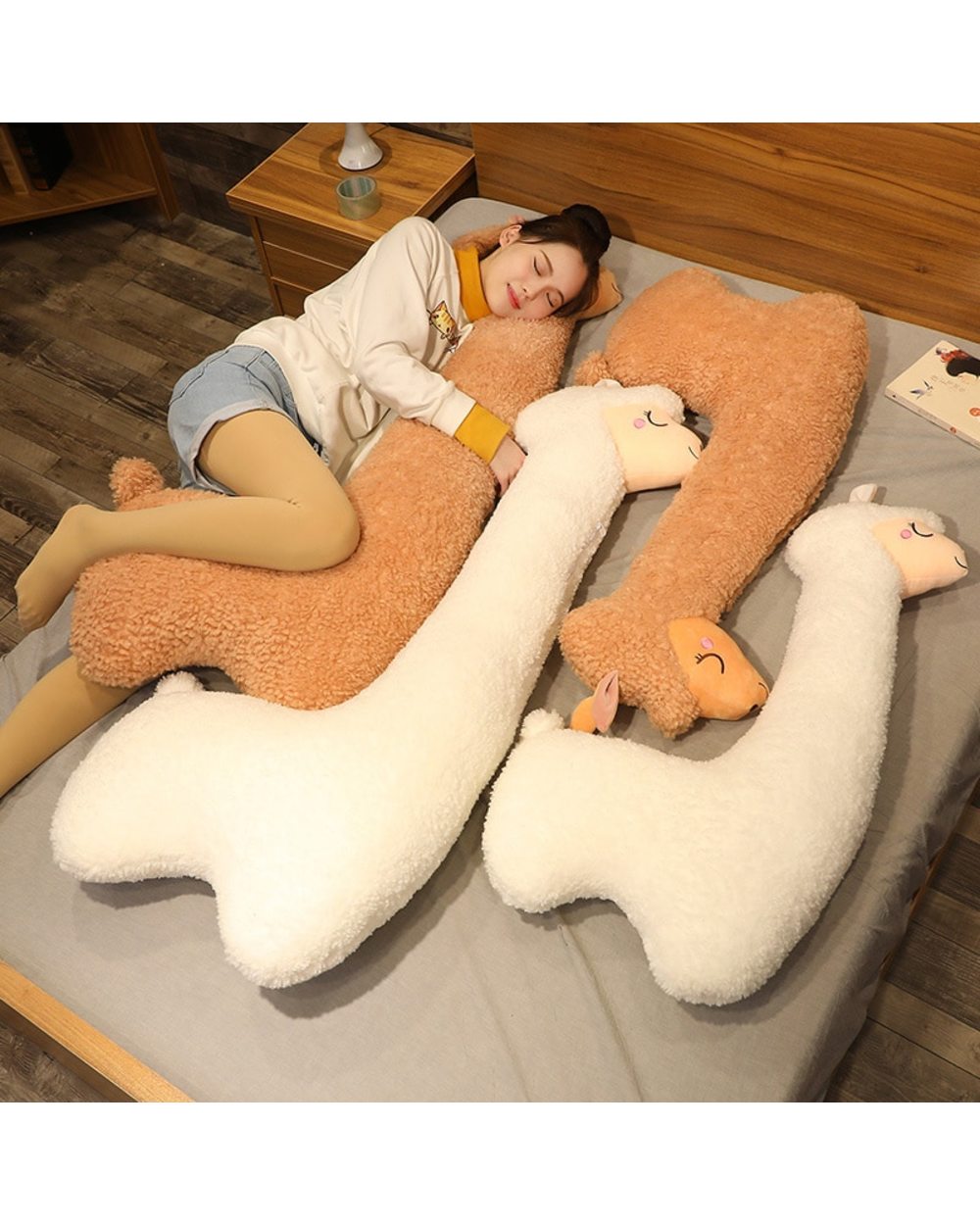 Lovely Alpaca Plush Toy Japanese Alpaca Soft Cute Sheep Llama Animal Dolls Sleep Pillow Home Bed Decor Gift front-0
