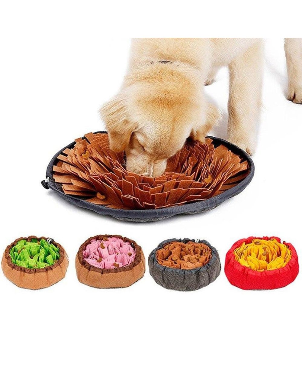 Pet Dog Snuffle Mat Nose Smell Training Sniffing Pad for Dogs Slow Feeding Food Dispenser Washable Puppy Funny Carpet front-3