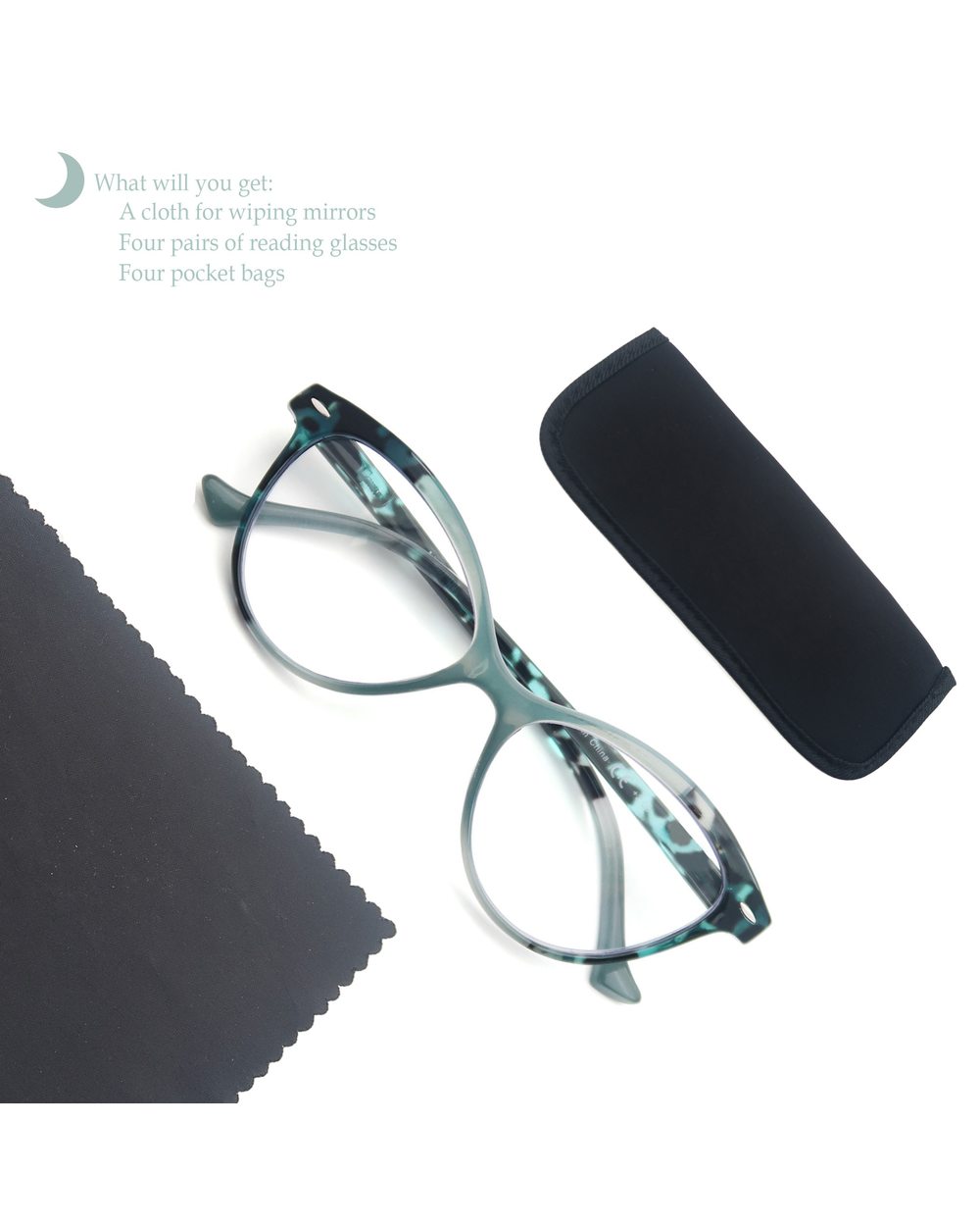 Modfans Cat Eye Reading Glasses Women Spring Hinge Lightweight Presbyopic Readers Eyeglasses With Diopter +0.5 To +4.0 front-5