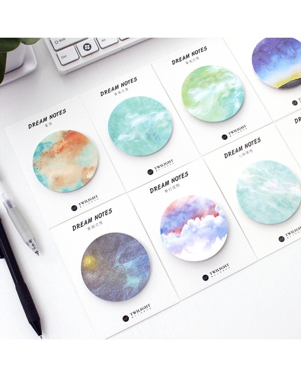 Creative Natural Dream planet Series Self-Adhesive Memo Pad Sticky Notes Bookmark School Office Supply front-0