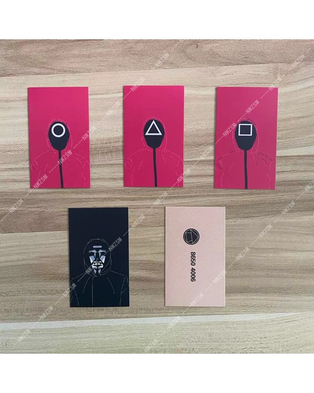 10pc Squid Game Business Card front-1