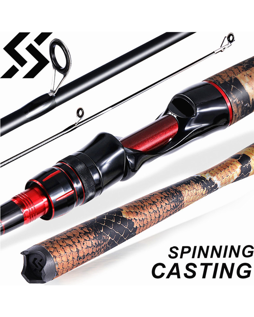Sougayilang Fishing Rod Carbon Fiber 1.98M Carp Rods For Fishing Ultra Light Casting Rod And Pike Spinning Max Drag 10K front-0