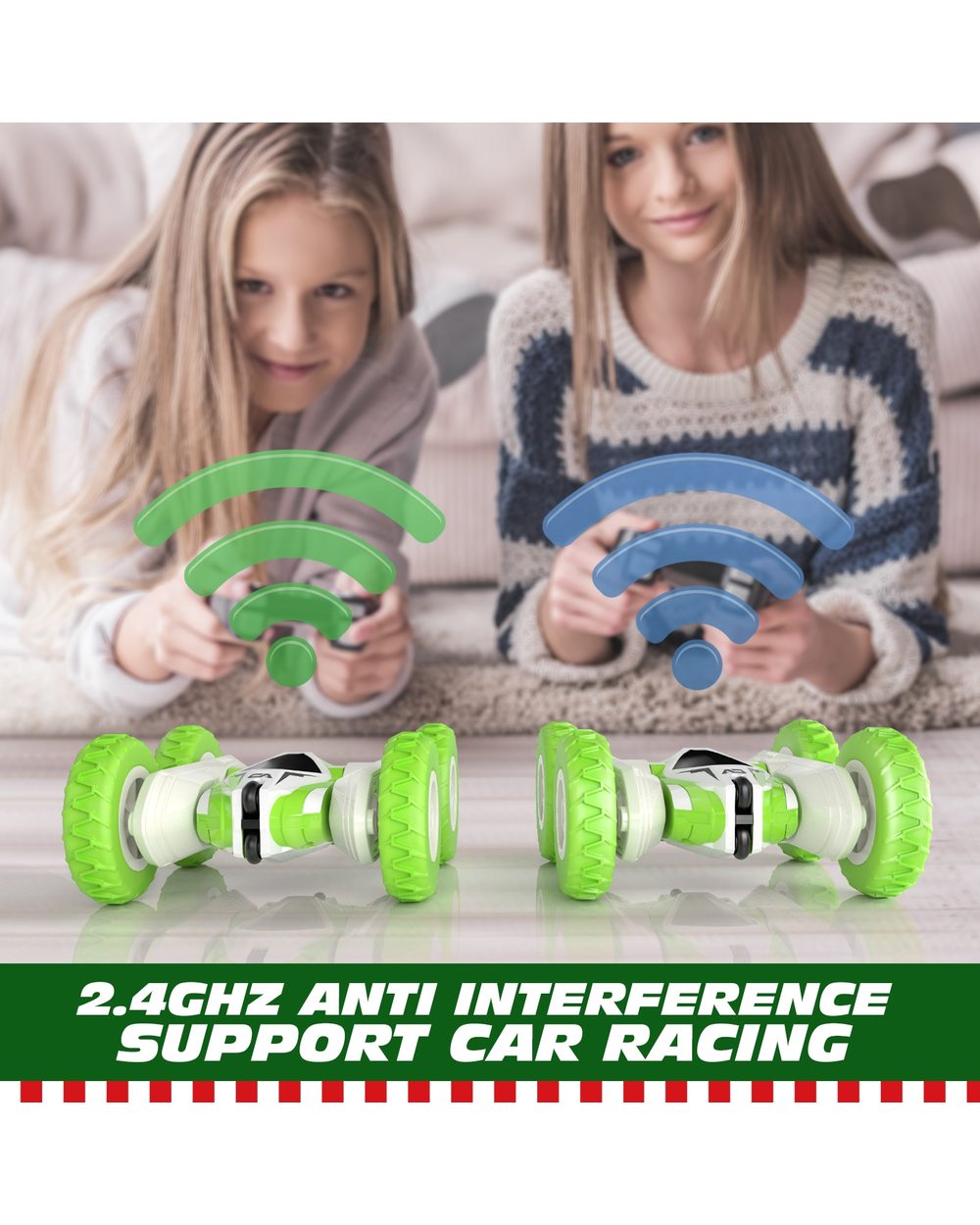 Hugine RC Car 24G 4CH Stunt Drift Deformation Buggy Car Remote Control Roll Car 360 Degree Flip Kids Robot RC Cars Toys front-4