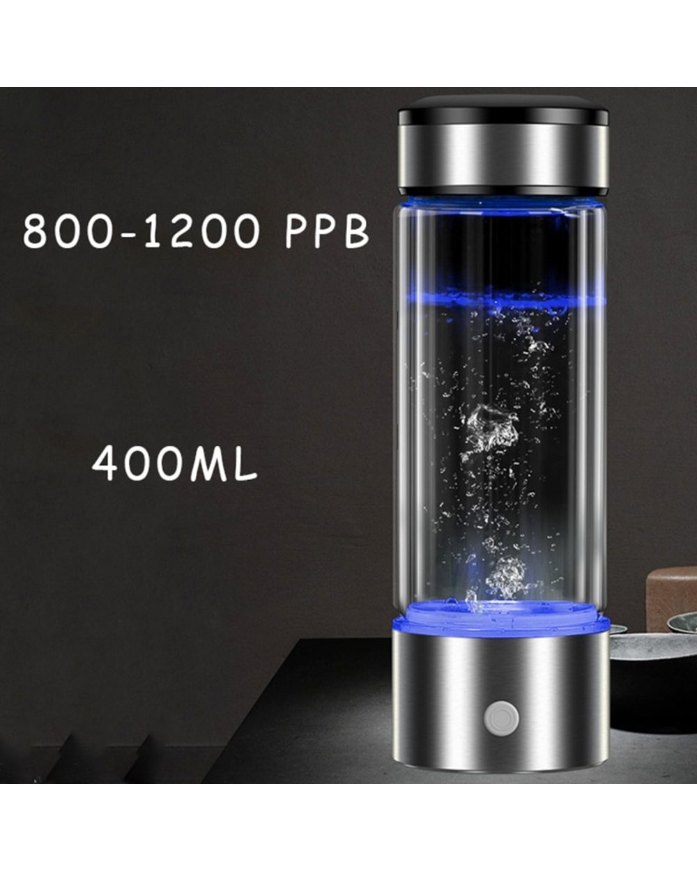 Hydrogen Water Generator Alkaline Maker Rechargeable Portable Water Ionizer Bottle Super Antioxidan Hydrogen-Rich Water front-0