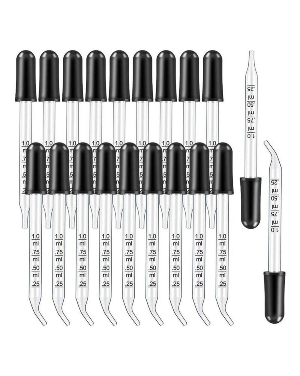 10Pcs Glass Scale Dropper Rubber Head Scale Pipette Dropper Essential Oil Bottle Straw Multi-Purpose Droppers For Schoo front-5