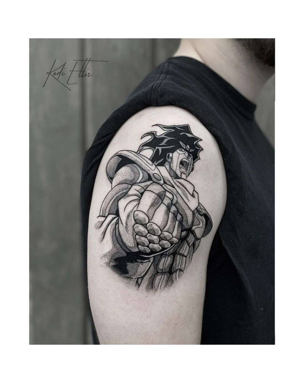 Anime Jojo Bizarre Adventure Stickers Cosplay Prop Accries Waterproof Tattoo Jojo Bizzare Adventure Sticker front-5
