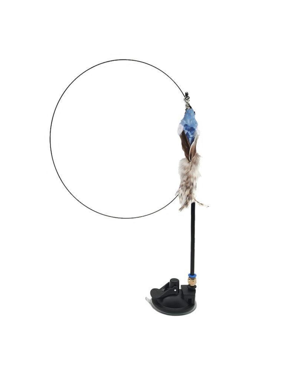 Simulation Bird Interactive Cat Toy Funny Feather Bird With Bell Cat Stick Toy For Kitten Playing Teaser Wand Toy Cat S front-3