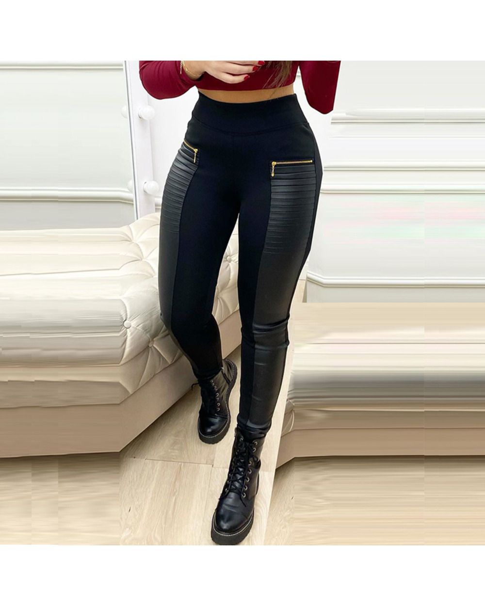 Pants Women High Waist Sold Color Pencil Pant New Harajuku Trousers Ladies Streetwear Casual Long Skinny Y2k Pants front-0