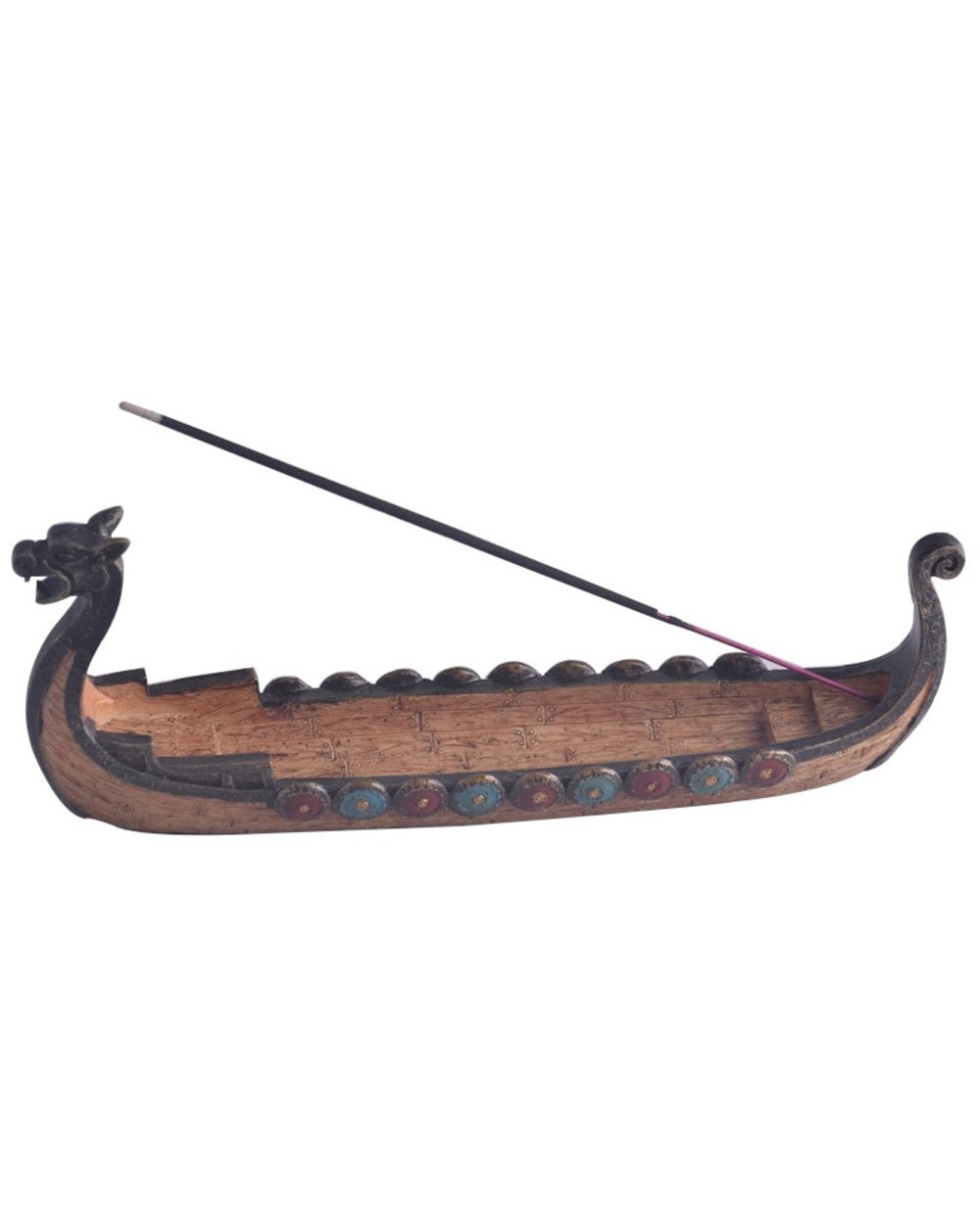 Dragon Boat Incense Stick Holder Burner Hand Carved Carving Censer Ornaments Retro Incense Burners Traditional Design front-2