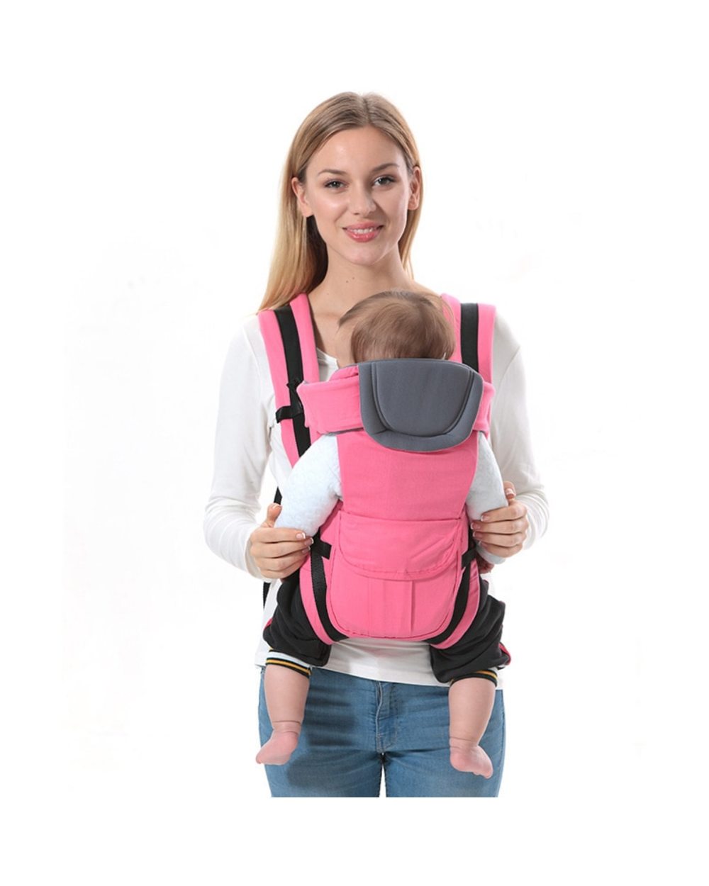 0-30 months baby carrier, ergonomic kids sling backpack pouch front-0