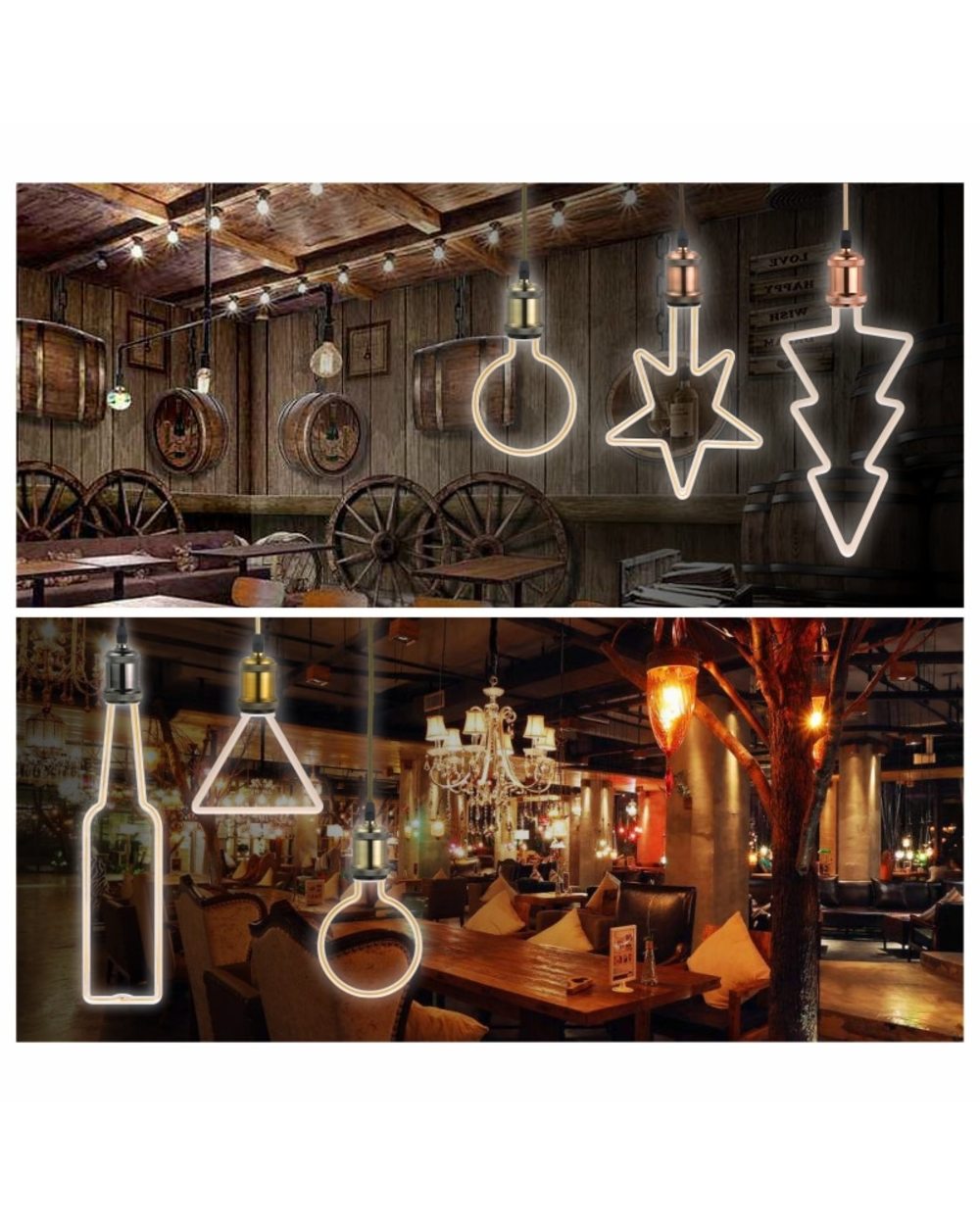 Retro LED Vintage Soft Filament Bulb Holiday Night Light Christmas front-1