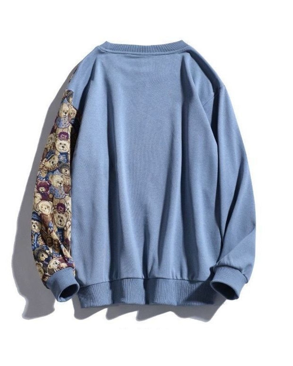 Oversized Sweatshirts Harajuku Patchwork Fashion Bear Sweatshirts Long Sleeve Pullover Clothes front-5