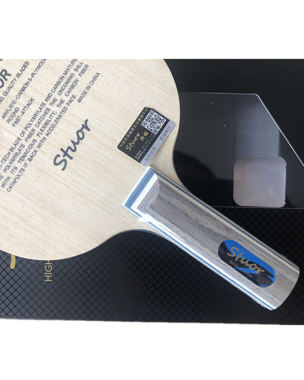 Stuor 7Ply Alc Carbon Fiber Table Tennis Blade St Grip Ping Pong Racket Blade Table Tennis Accries Table Tennis Bat front-2