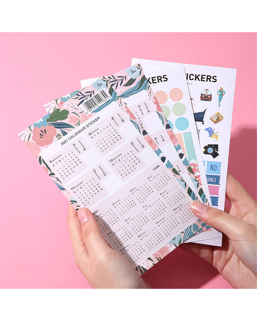 2-4 Sheets 2022 Calendar Stickers Diy Scrapbooking Notebook Journal Label Mark Planner Stationery Sticker Office Suppli front-0