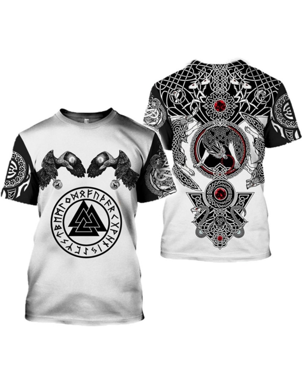 Viking logo printed T-shirt short-sleeved front-3