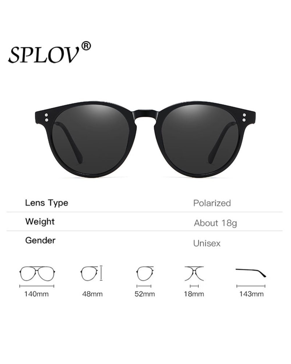 Fashion Polarized Sunglasses Women Men Driving Shades Tr90 Frame Vintage Round Sun Glasses Oculos De Sol Uv400 Anti Blu front-3