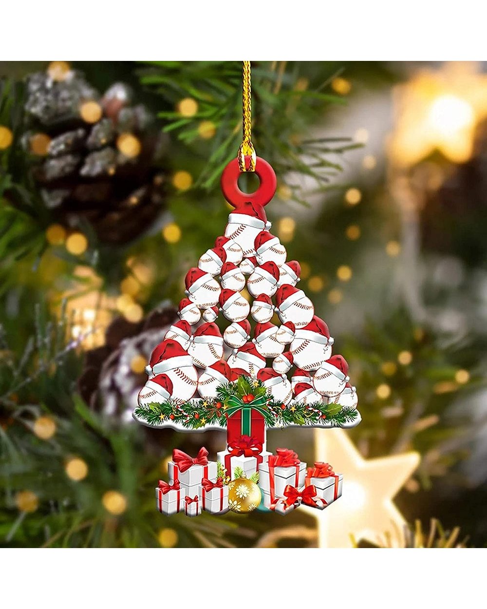 Christmas Wooden Pendants Xmas Tree Hanging Ornaments Merry Christmas Decor for Home 2022 Wood Crafts For Decorations front-2