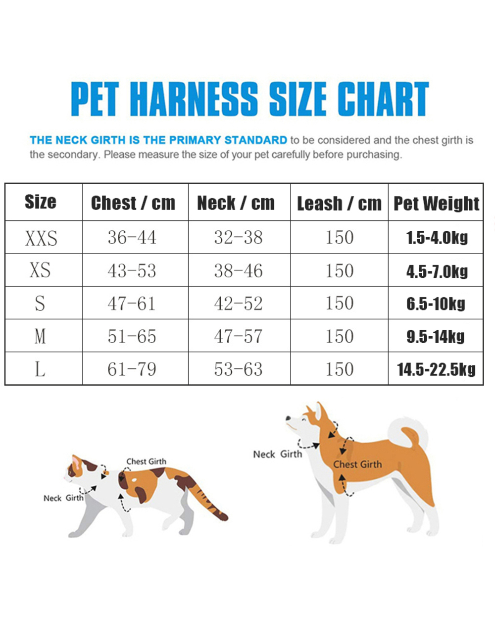 Chihuahua Small Large Dogs Harness Vest Reflective Pet Chest Strap Breathable Adjustable Dog Cat Collars For front-5