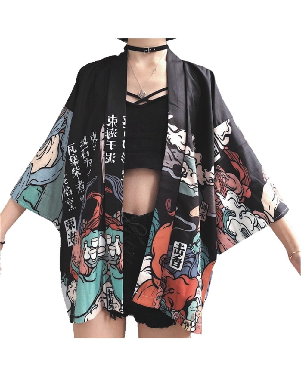 2021 WOMAN KIMONOS JAPANESE KIMONO CARDIGAN front-5