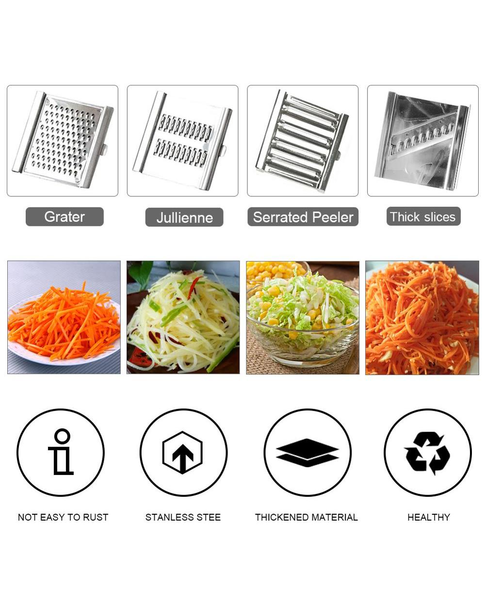 Multi-purpose Vegetable Slicer Stainless Steel Grater front-3