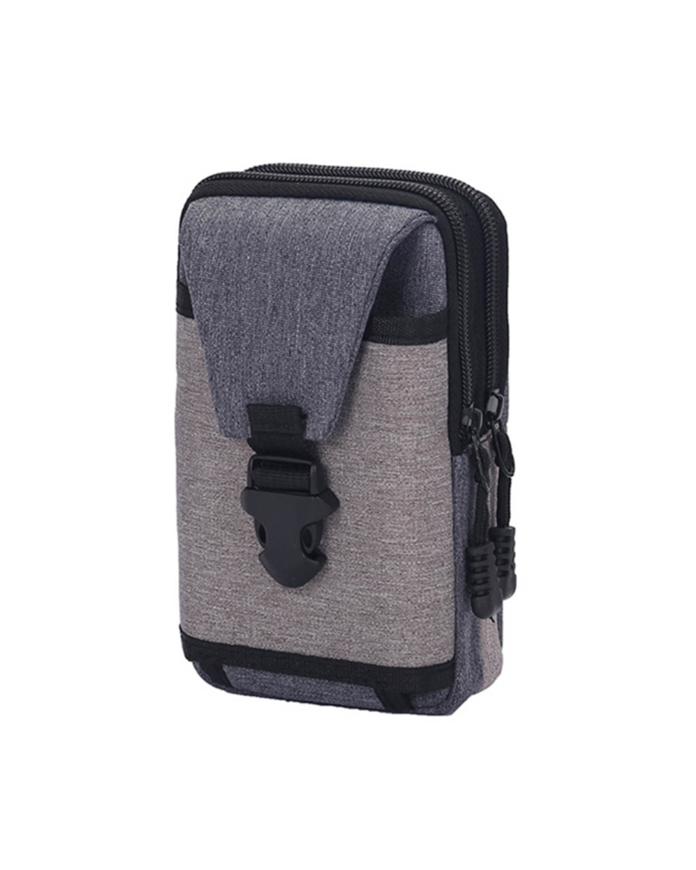 Men Vintage Canvas Waist Bag Phone Pouch Sport Belt Hip Belt Hook Loop Holster Wallet Carry Case Purse front-5