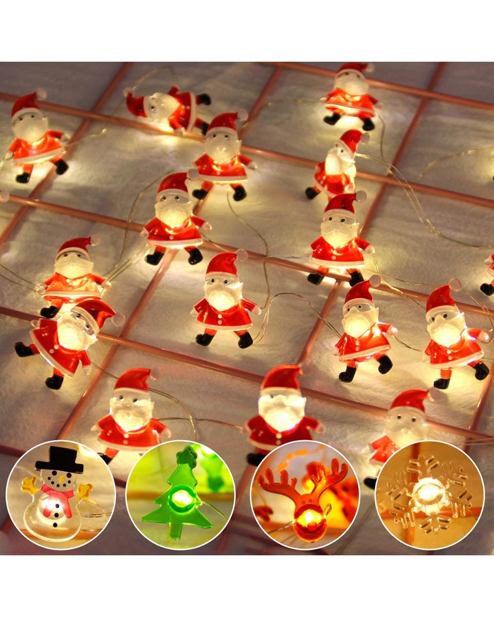 Santa Claus Christmas Tree LED Light String- Merry Christmas Décor for Home front-0
