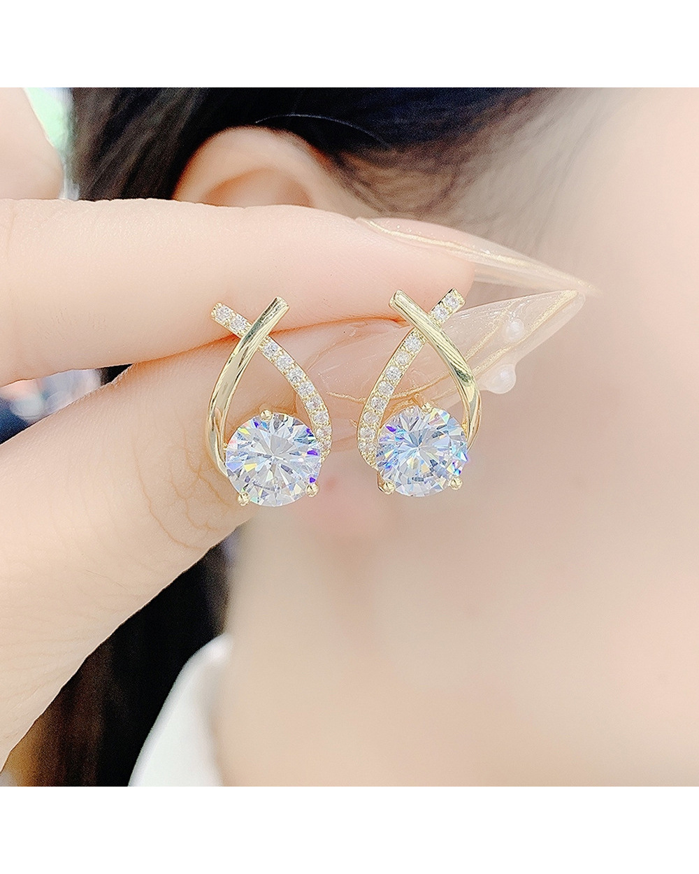LAST DAY 70% OFF - Mermaid Tail Stud Earrings front-5