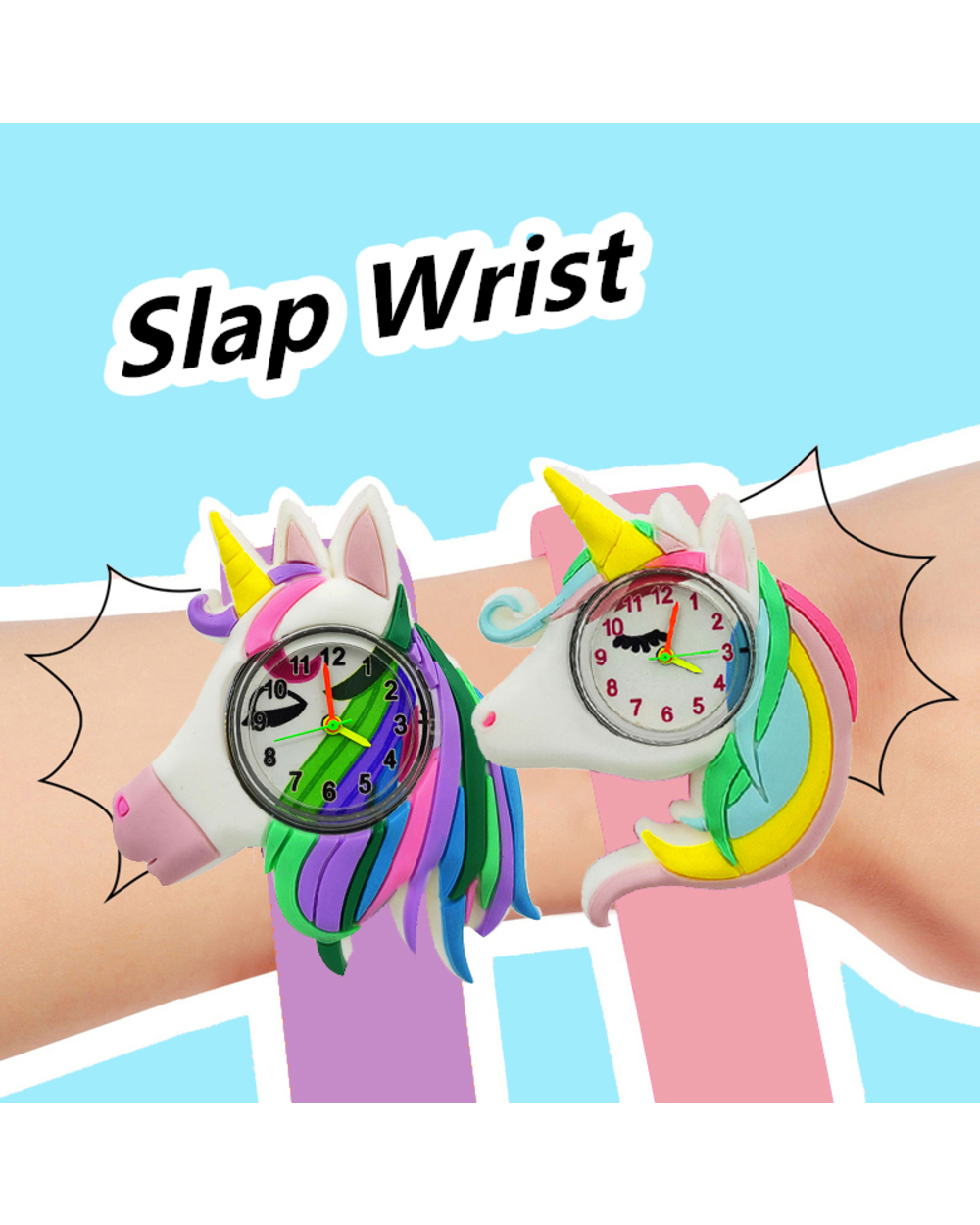 Baby Watch 3D Cartoon Kids Watches Birthday Gift Girl Boy Children Free Spare Battery front-1
