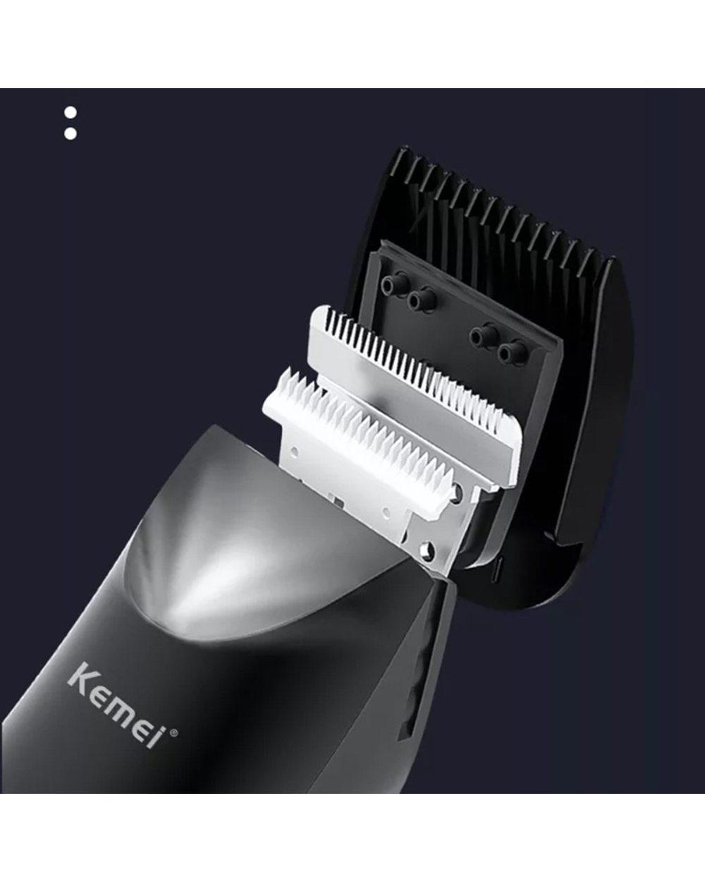 Kemei Groin Area Hair Trimmer Lawn Mower Ceramic Blade Waterproof Wet Dry Clippers Pubic Armpit Body Hair Ultimate Hygi front-4