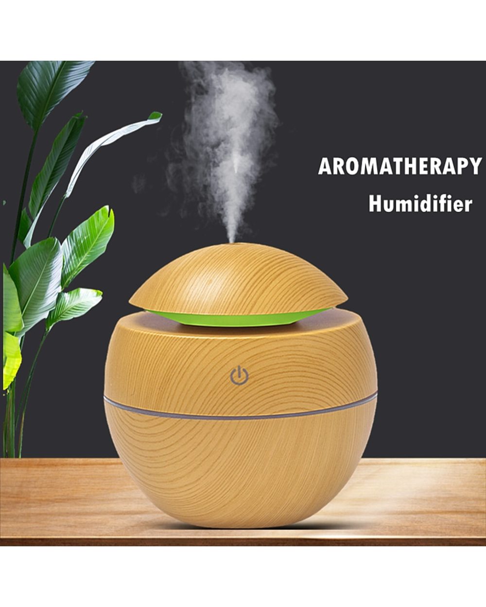 Mini Air Humidifier LED Night Light Electric Essential Oil Diffuser Aromatherapy Home front-0