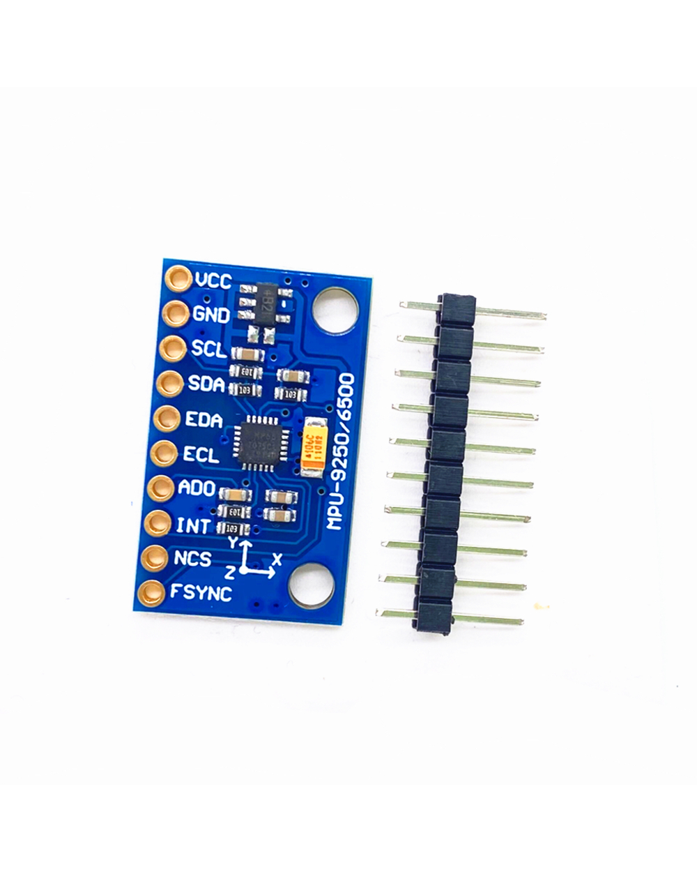 Spi Iic/I2c Gy-9250 Gy-Mpu6500 9-Axis Attitude +Gyro+Accelerator+Magnetometer Sensor Board Module Mpu9250 3-5V Power front-0