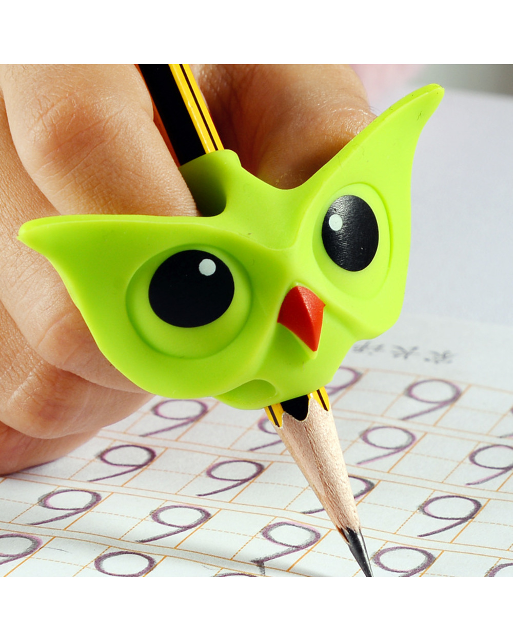 3Pcs/Lot Children Writing Pencil Pen Holder Kids Learning Practise Silicone Pen Aid Grip Posture Correction Device For front-1