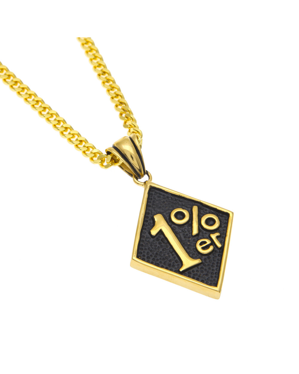 Vintage 1% Necklace front-4