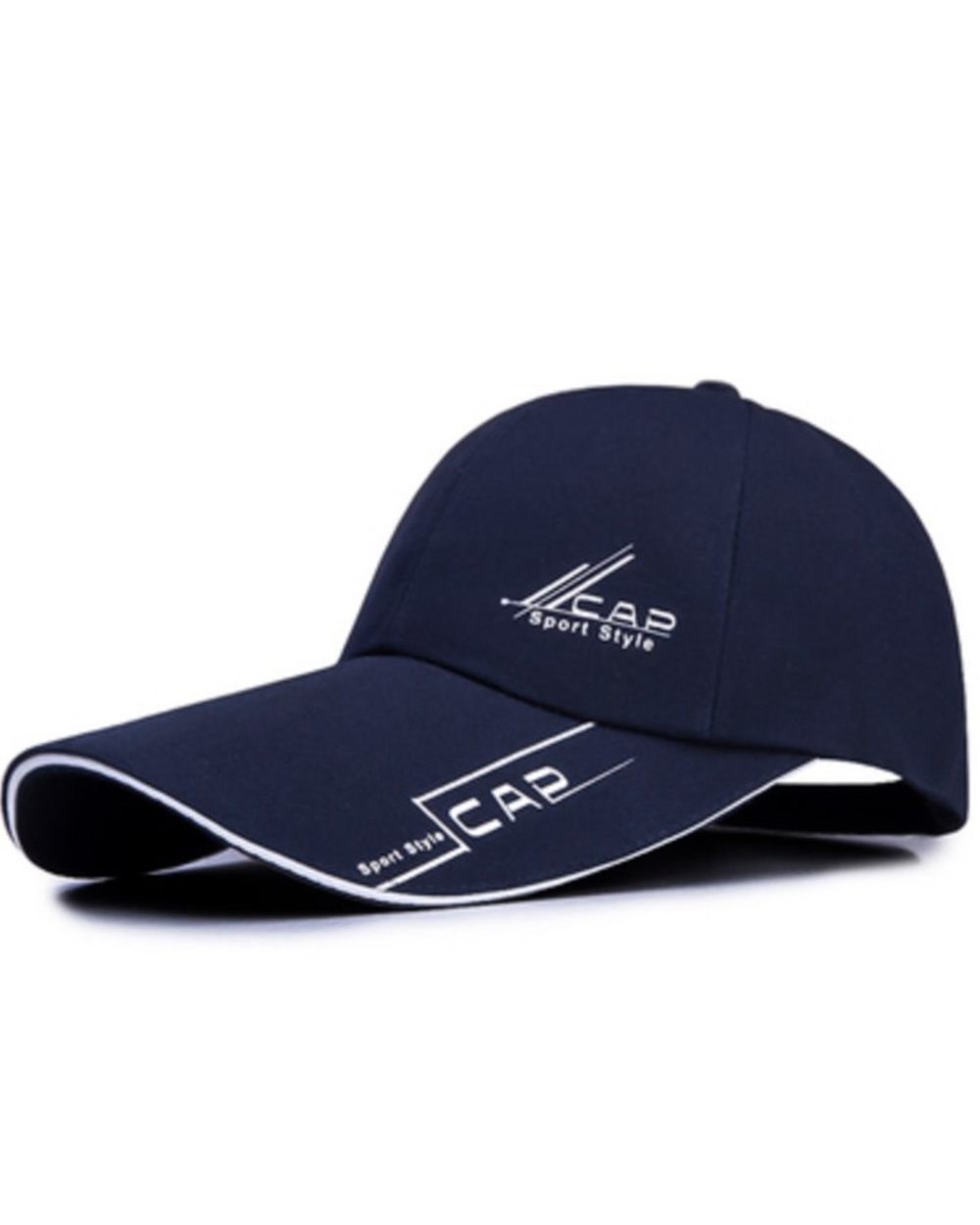 2022 Sports Cap Mens Hat For Fish Outdoor Fashion Line Baseball Cap Long Visor Brim Shade Snapback Sun Hat Peaked Cap M front-4