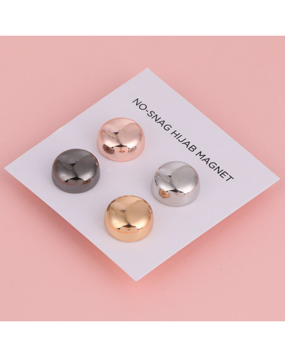 Strong Metal Plating Magnetic Hijab Clip Safe Hijab Brooch Luxury Accry No Hole Pins Brooch Magnet For Mu Scarf front-1