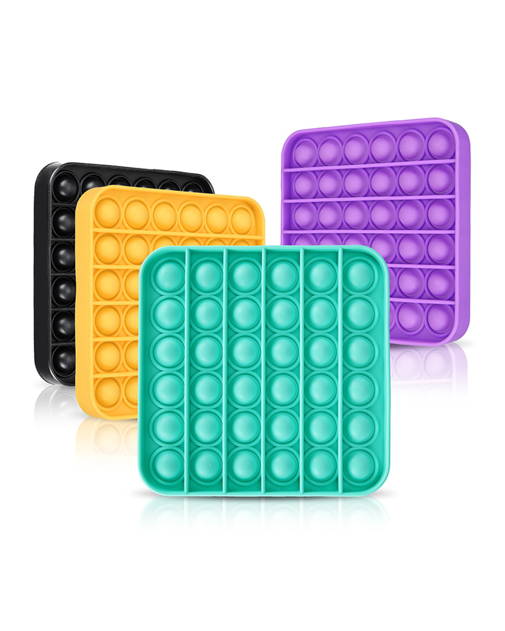 Fidget Toys Rainbow Color Push Bubble Stress Relief Toys For Adult Children Sensory Toys For Alleviating Special Needs front-2