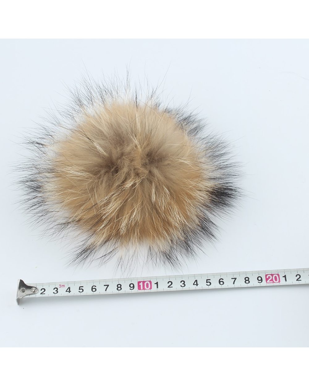 Big Fur Pom Pom Beanie Hats Parent Kids Warm Knitted Winter Hat Baby Girls Boys Real Raccoon Fur Pompom Beanies Cap front-4