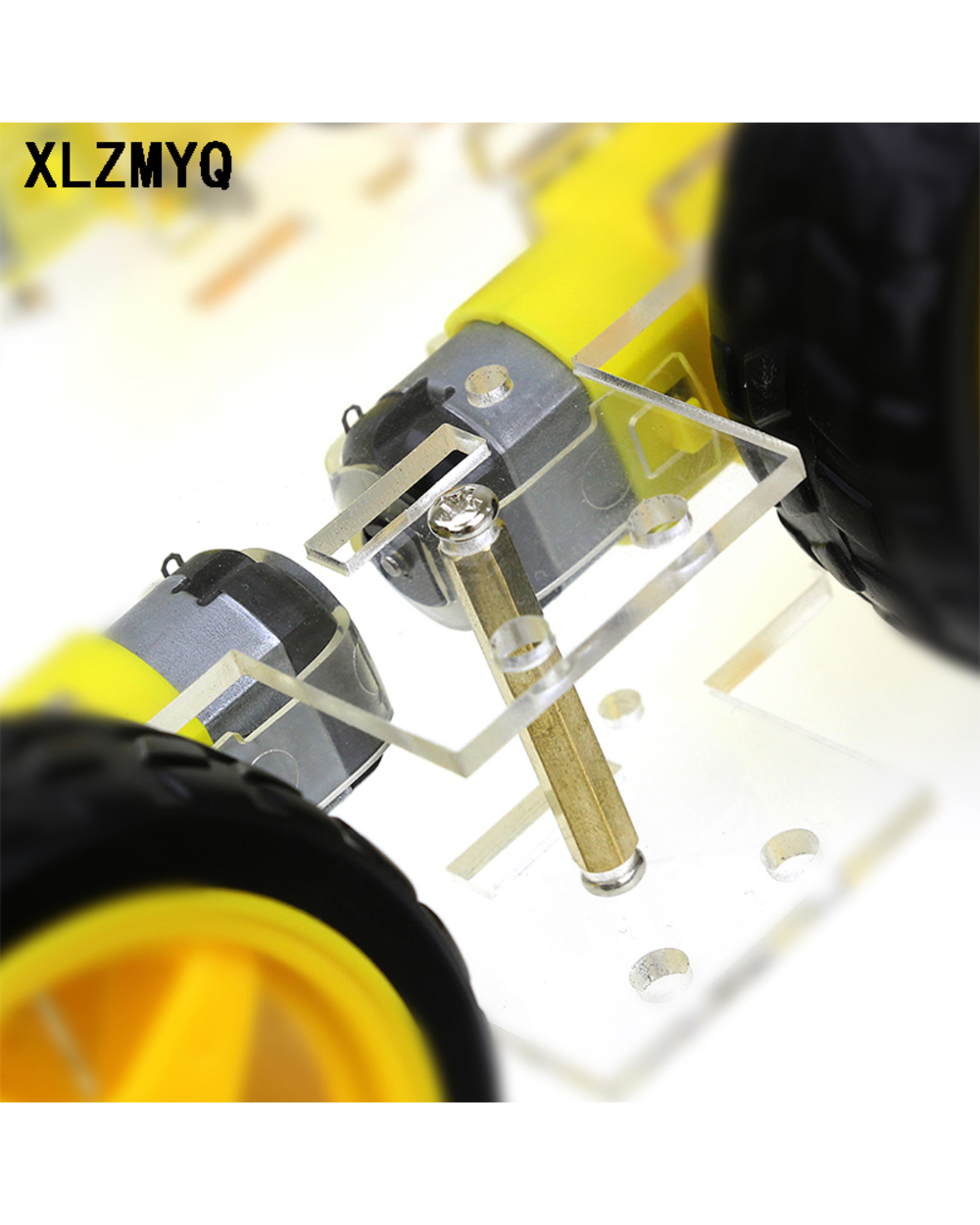 Smart Car Chassis 4Wd Car 4 Wheel Drive Car Tracking Car Obstacle Avoidance Car Strong Magnetic Chassis Diy Kit front-2