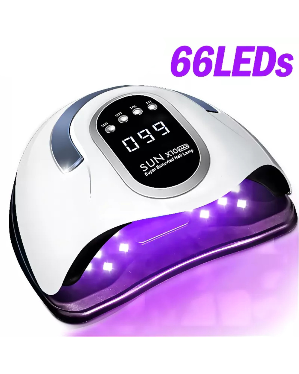 Sun X10 Max Uv Led Nail Lamps Dryer With 66 Leds Smart Timing Quick Dry For Gel Two-Handed Household Lamp For Manicure front-0