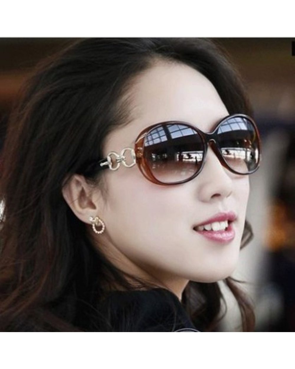 Oimg Luxury Black Sunglasses Women Brand Designer Full Star Sun Glasses Female Mirror Retro Square Ladies Sunglasses Ey front-1