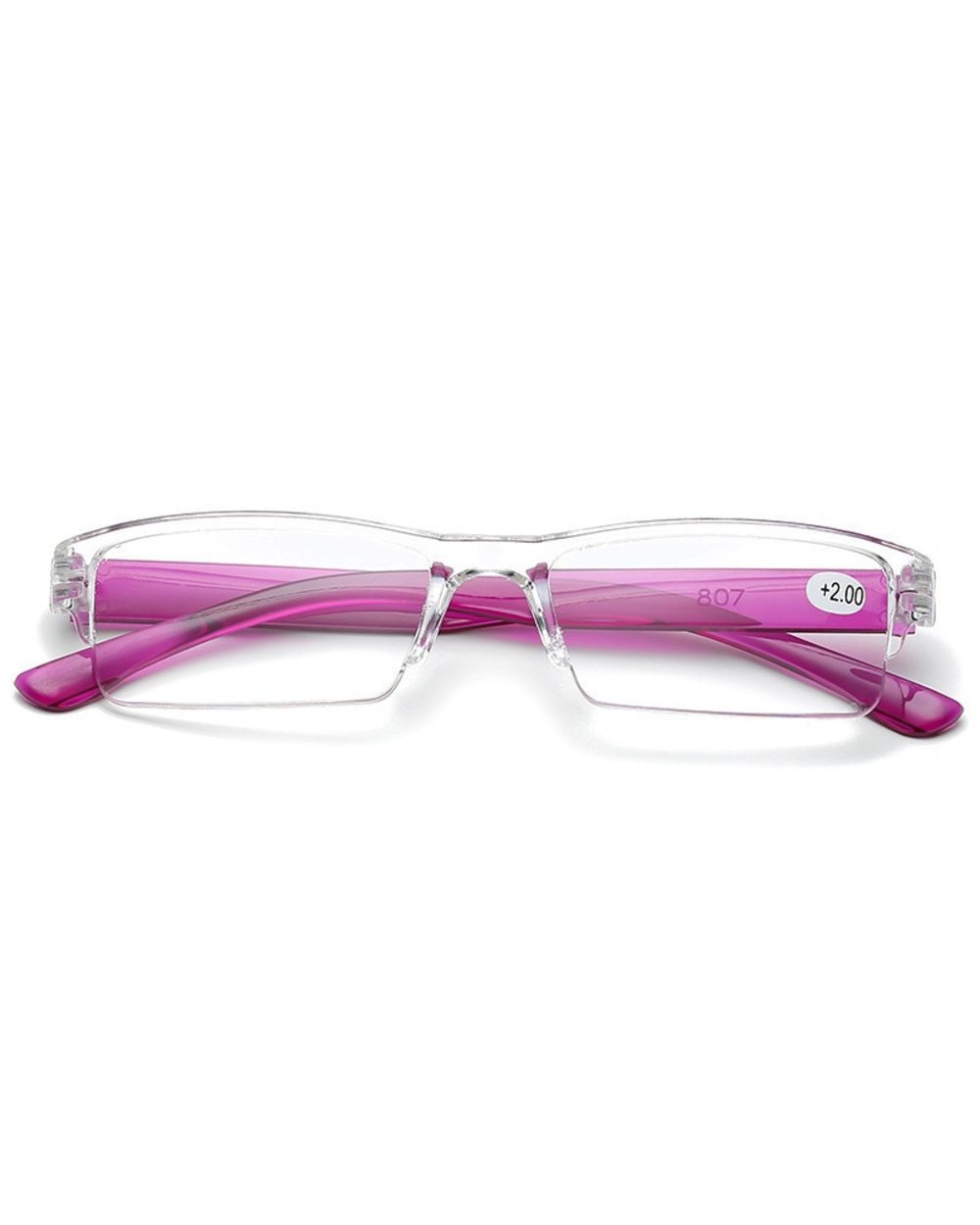 2021Presbyopic Eyewear Portable Ultralight Presbyopia Eyeglasses Square Reading Glassses For Men Women With+1+1.5+2+2. front-4