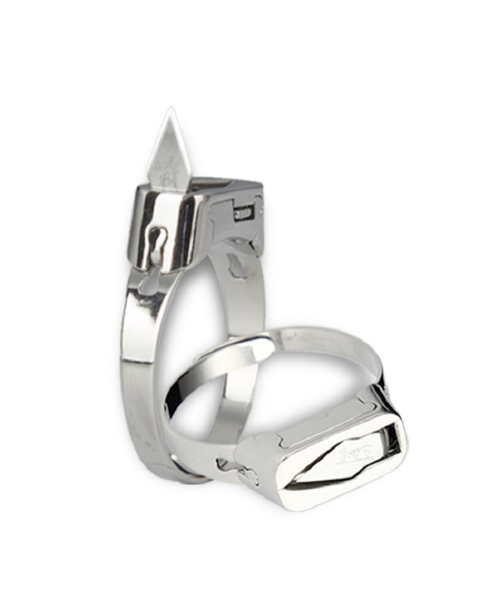 Luxury Quality Mini Ring Utility Outdoor Survival Stainless Steel Self-Defense Ring Tool Edc For Women Men front-4