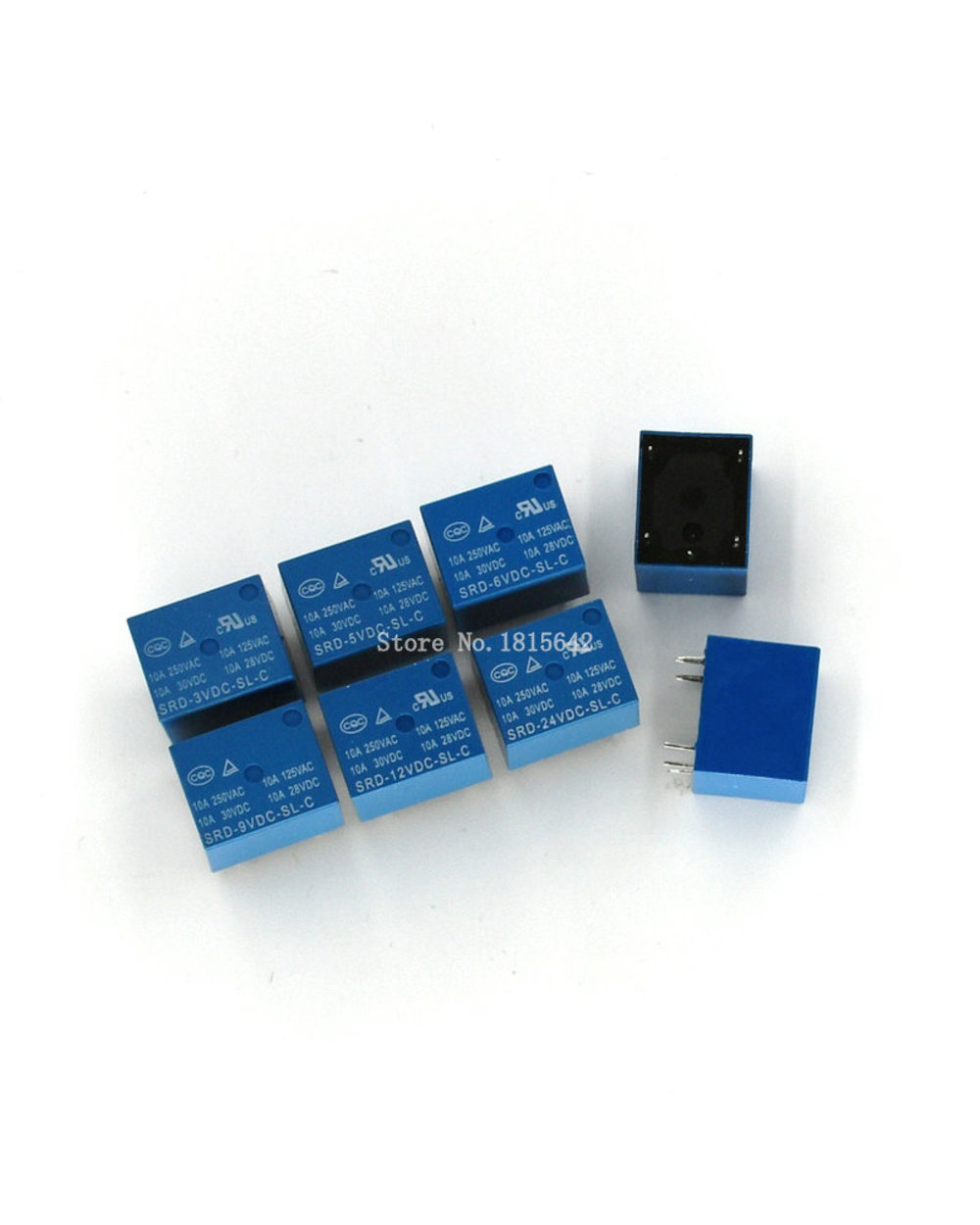 5Pcs Relay Srd-05Vdc-Sl-C Srd-03 05 06 09 12 24 12Vdc-Sl-C 5Pins 3V 5V 9V 6V 24V 12V High-Quality 10A 250Vac 5 Pin front-5