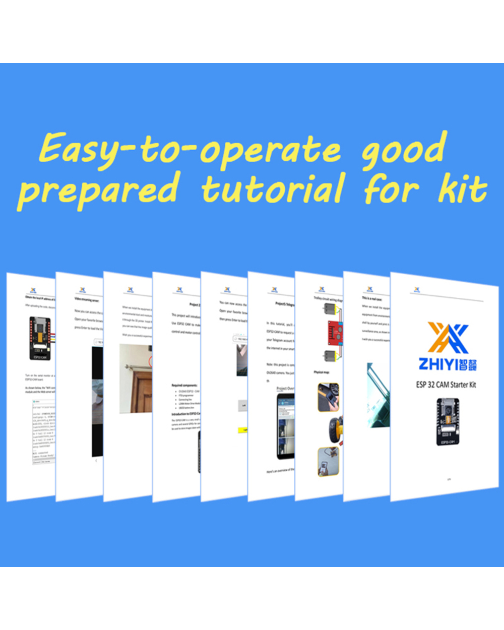 Zhiyitech Esp32 Esp 32 Cam Esp32-Cam Smart Car For Arduino Starter Diy Electronic Kit Education Project For Kids Circui front-1