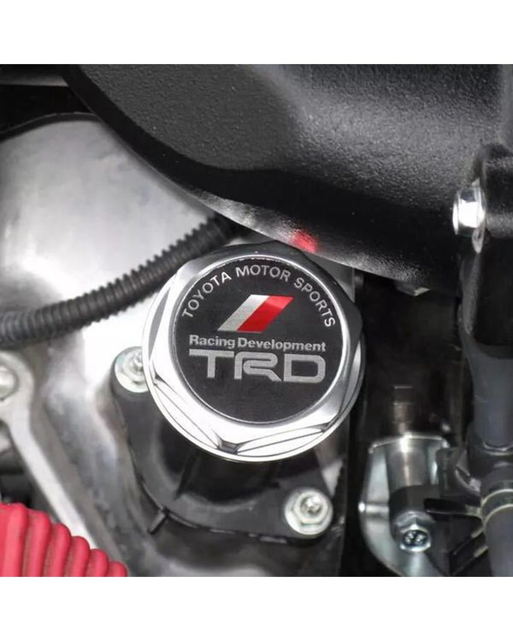 Racing Engine Oil Filler Cap Aluminum Oil Tank Cover For TRD TOYOTA 1PCS