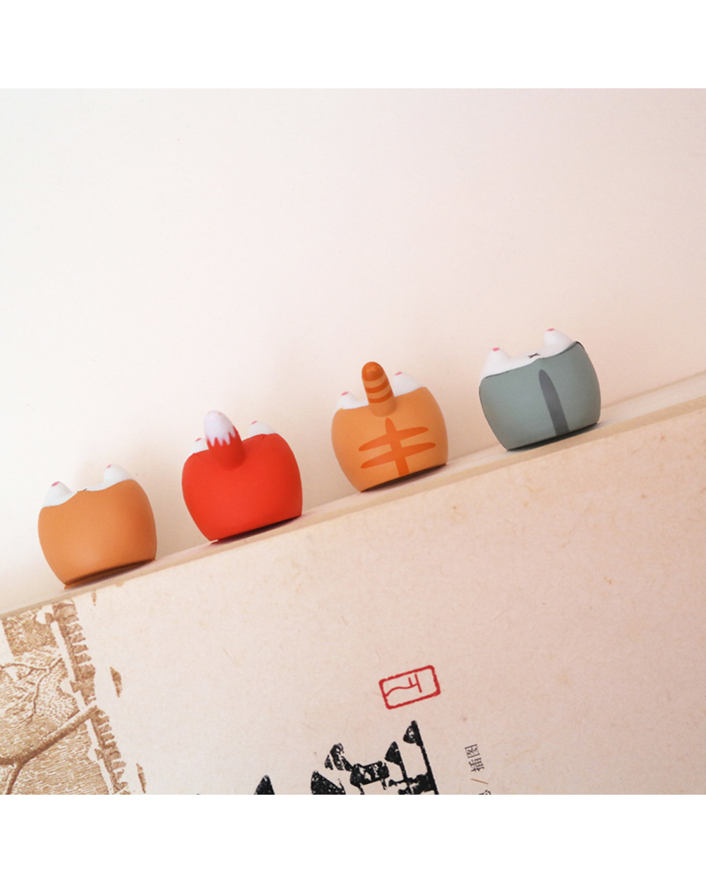 1Pc Cute Animal Ass Bookmarks Creative Cat Dog Book Marks For Kids Girls Gift Office School Supplies Novelty Kawaii Sta front-4