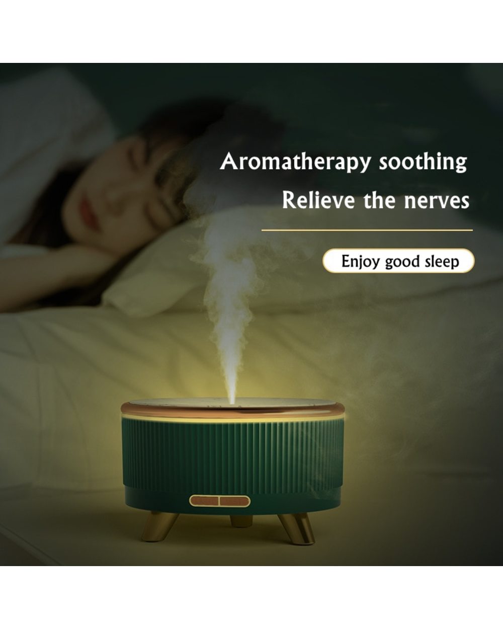 500Ml Electric Aroma Diffuser Ultrasonic Air Humidifier Purifier With 7 Color Light For Home Room Essential Oil Diffuse front-4